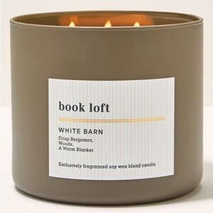 White Barn Book Loft 3-Wick Candle
